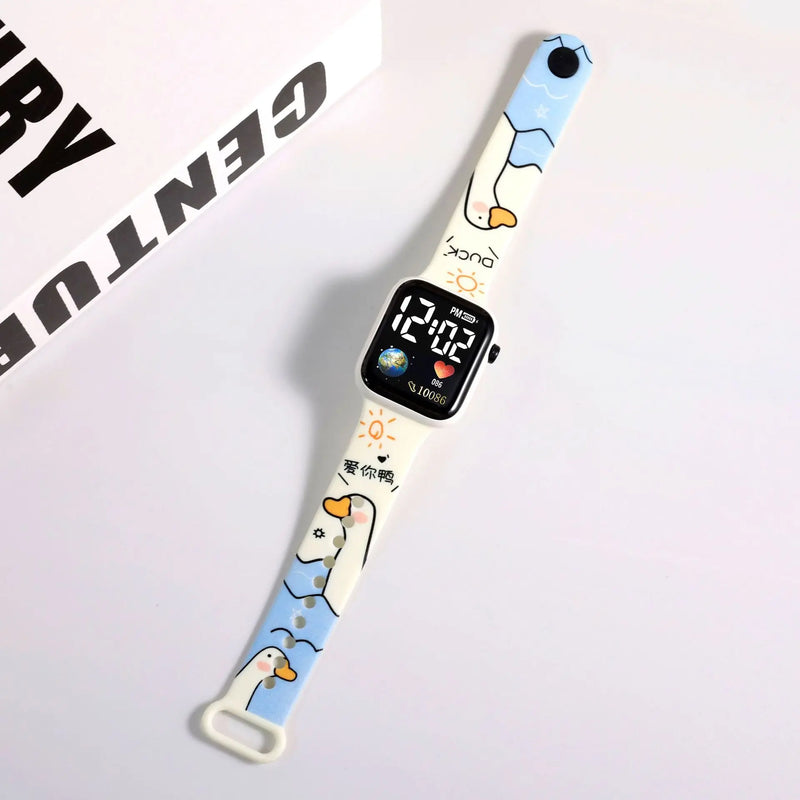 Hello Kitty relógio digital para crianças, novos relógios ponto para meninas, Reloj Para Niña