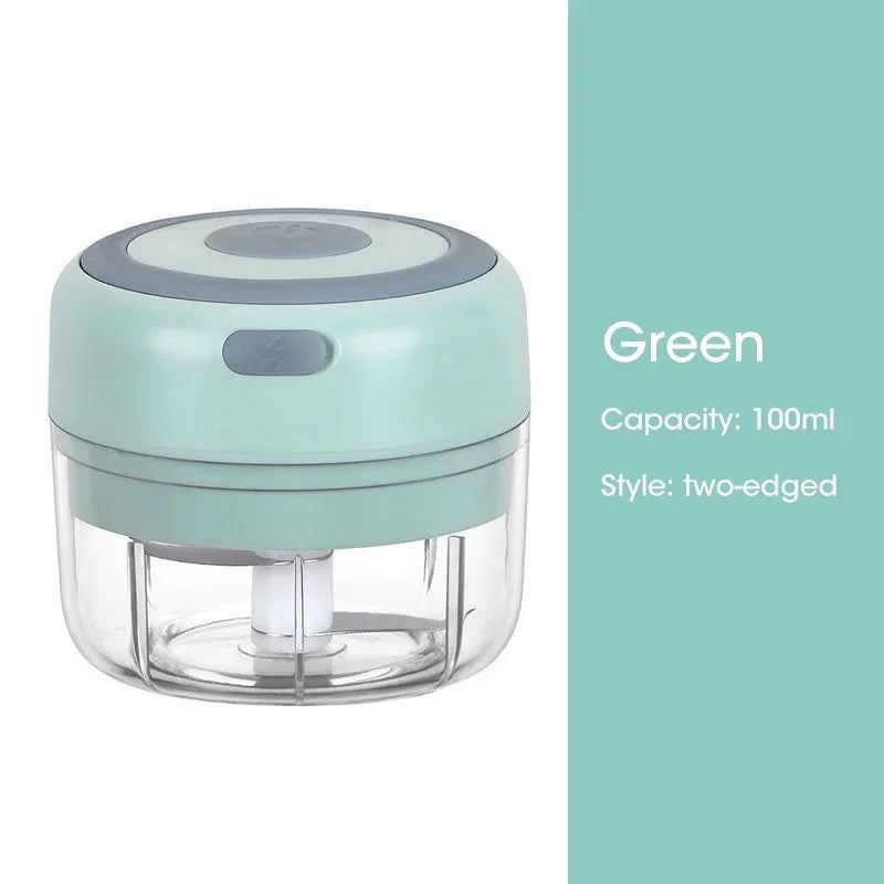 Mini triturador de alho elétrico sem fio, Chopper portátil, Carregamento USB, Gengibre, Pimentão, Máquina de Masher Vegetal, Cozinha, 100ml, 250ml