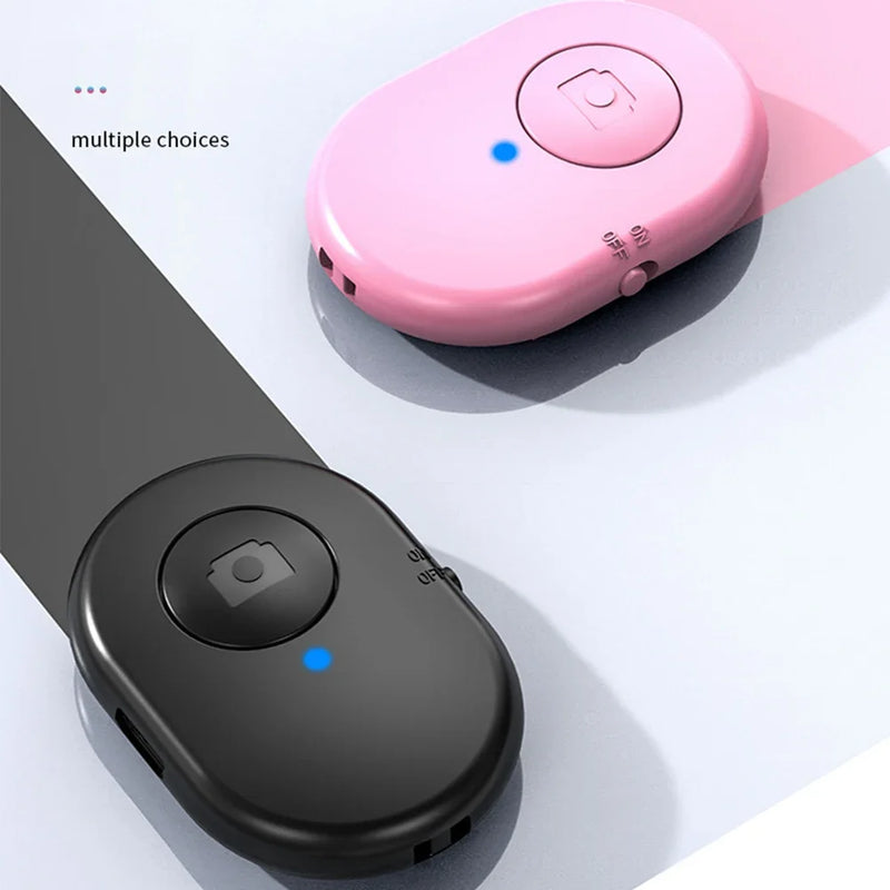 Recarregável bluetooth auto-temporizador selfie vara liberação do obturador bluetooth botão de controle remoto sem fio para ios android