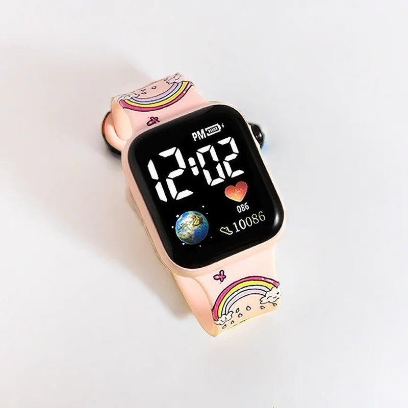 Hello Kitty relógio digital para crianças, novos relógios ponto para meninas, Reloj Para Niña