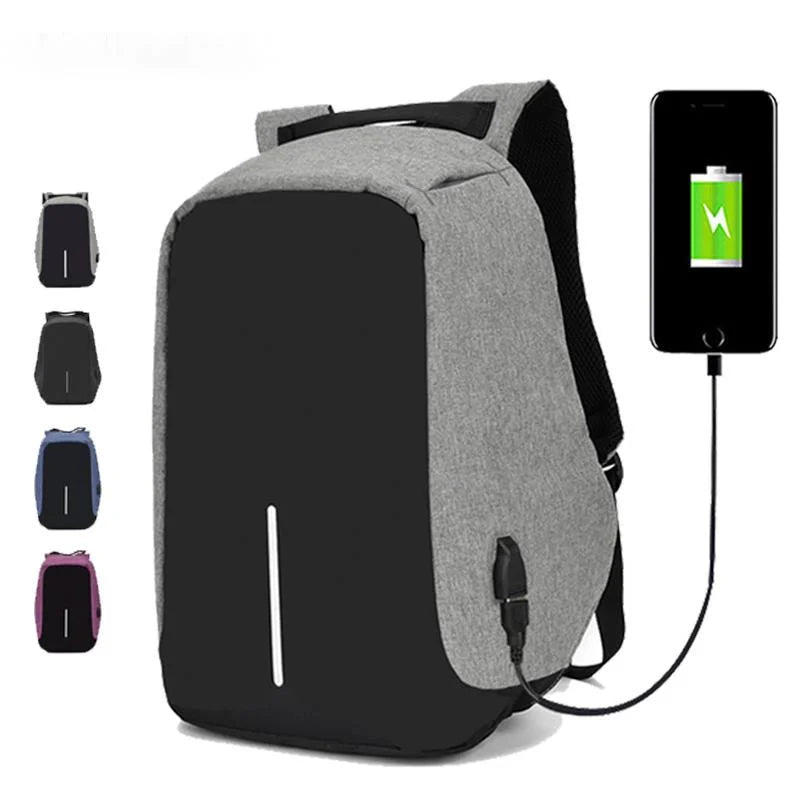 Mochila Anti-Roubo para Homens, Bolsa para Laptop, Mochila Masculina, Impermeável, Grande Capacidade, Mochila Escolar Designer, 15,6"