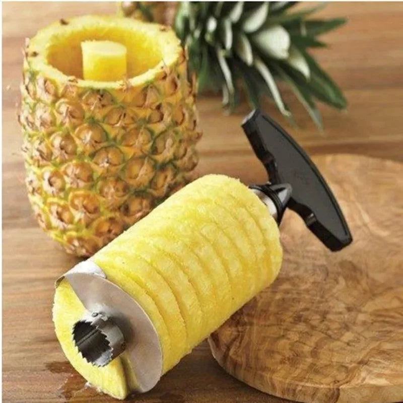 Aço inoxidável abacaxi Slicer e Peeler, Fruit Cutter, Parer Knife, Acessórios de cozinha, Kitchen Gadgets
