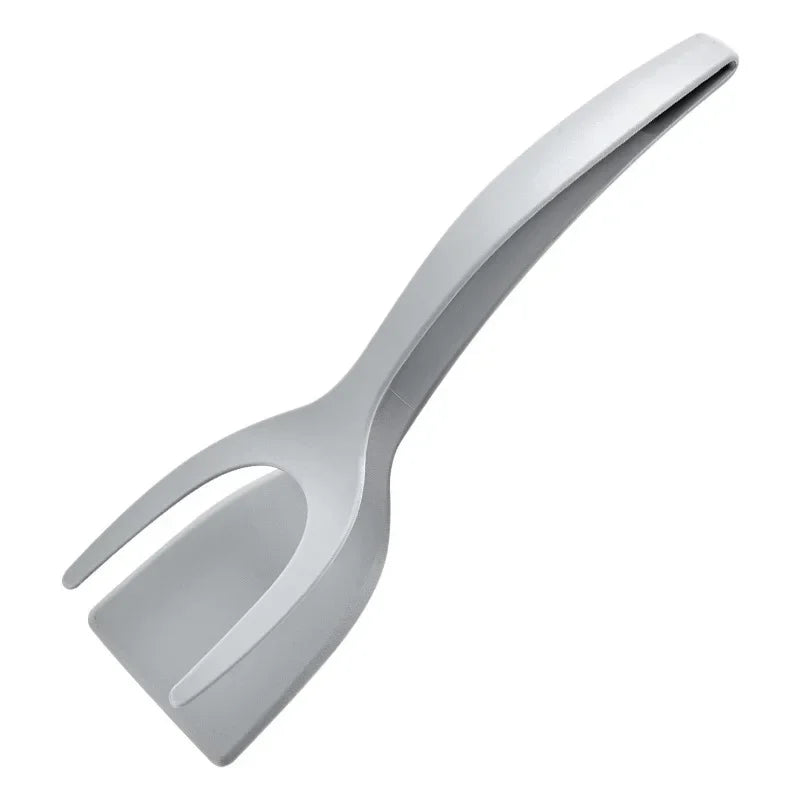 Nylon Grip Flip Tongs, Espátula De Ovo, Espátula De Bife, Pinças Pinça, Panqueca Fried Turners, Acessórios de cozinha, Itens de cozinha, 2 em 1