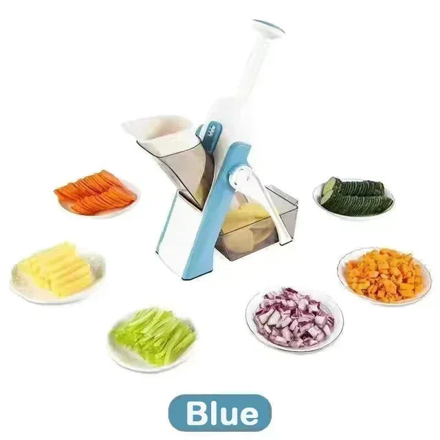 Fatiador manual multifuncional ajustável, picador doméstico de alimentos vegetais e moedor de batata, ferramentas de cozinha, 1 peça