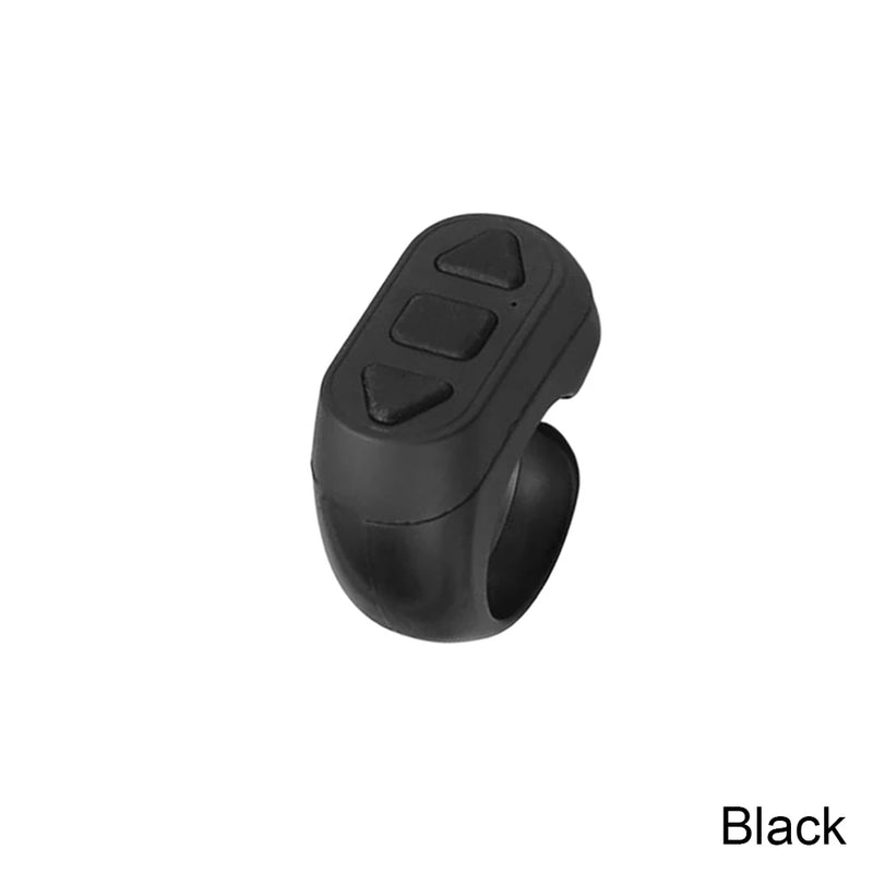 Controle remoto sem fio Bluetooth Fingertip Ring, obturador selfie, botão de liberação, temporizador automático, controlador de vídeo, recarregável