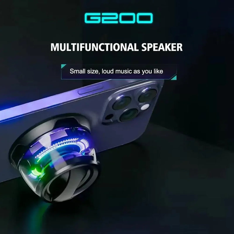 G200 magnético portátil bluetooth alto-falante mini caixa de som multifuncional rgb serial som estéreo bluetooth 5.3 alto-falante