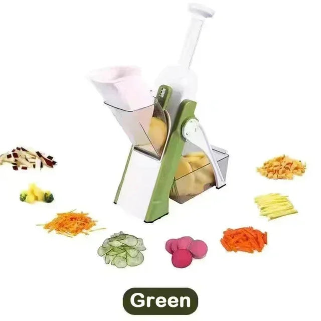Fatiador manual multifuncional ajustável, picador doméstico de alimentos vegetais e moedor de batata, ferramentas de cozinha, 1 peça