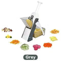 Fatiador manual multifuncional ajustável, picador doméstico de alimentos vegetais e moedor de batata, ferramentas de cozinha, 1 peça