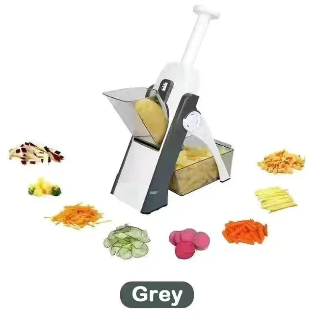 Fatiador manual multifuncional ajustável, picador doméstico de alimentos vegetais e moedor de batata, ferramentas de cozinha, 1 peça