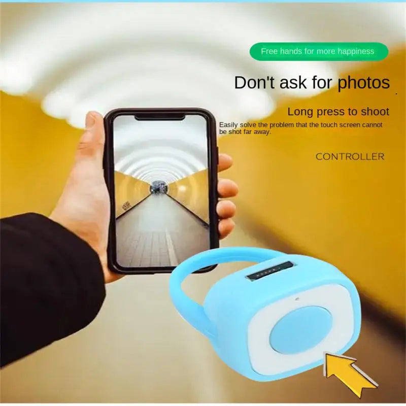 Botão De Liberação Do Obturador Sem Fio Recarregável, Mini Anel De Ponta Do Dedo, Telefone De Controle Remoto, Controlador Selfie, Temporizador